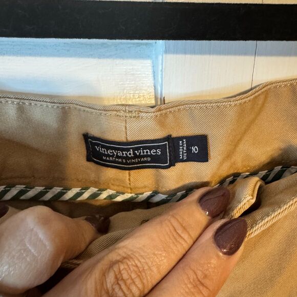 WOMENS VINEYARD VINES SKINNY BUSINESS CASUAL LEG KHAKI PANT SZ 10 - Picture 2 of 3